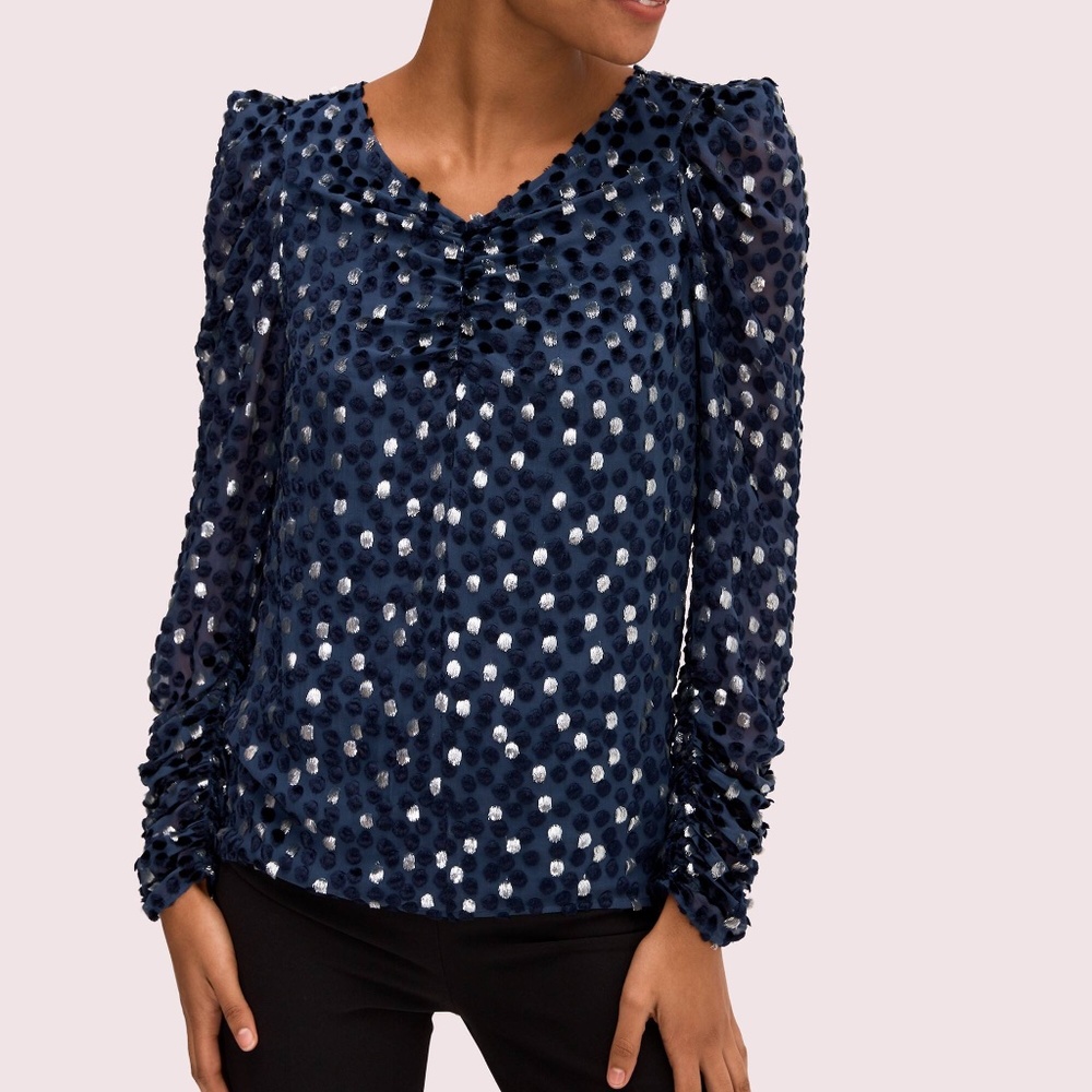 Kate Spade Scatter Dot Top in Celestial Blue